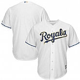 Customized Men's Kansas City Royals White-Gold New Cool Base Stitched Jersey,baseball caps,new era cap wholesale,wholesale hats